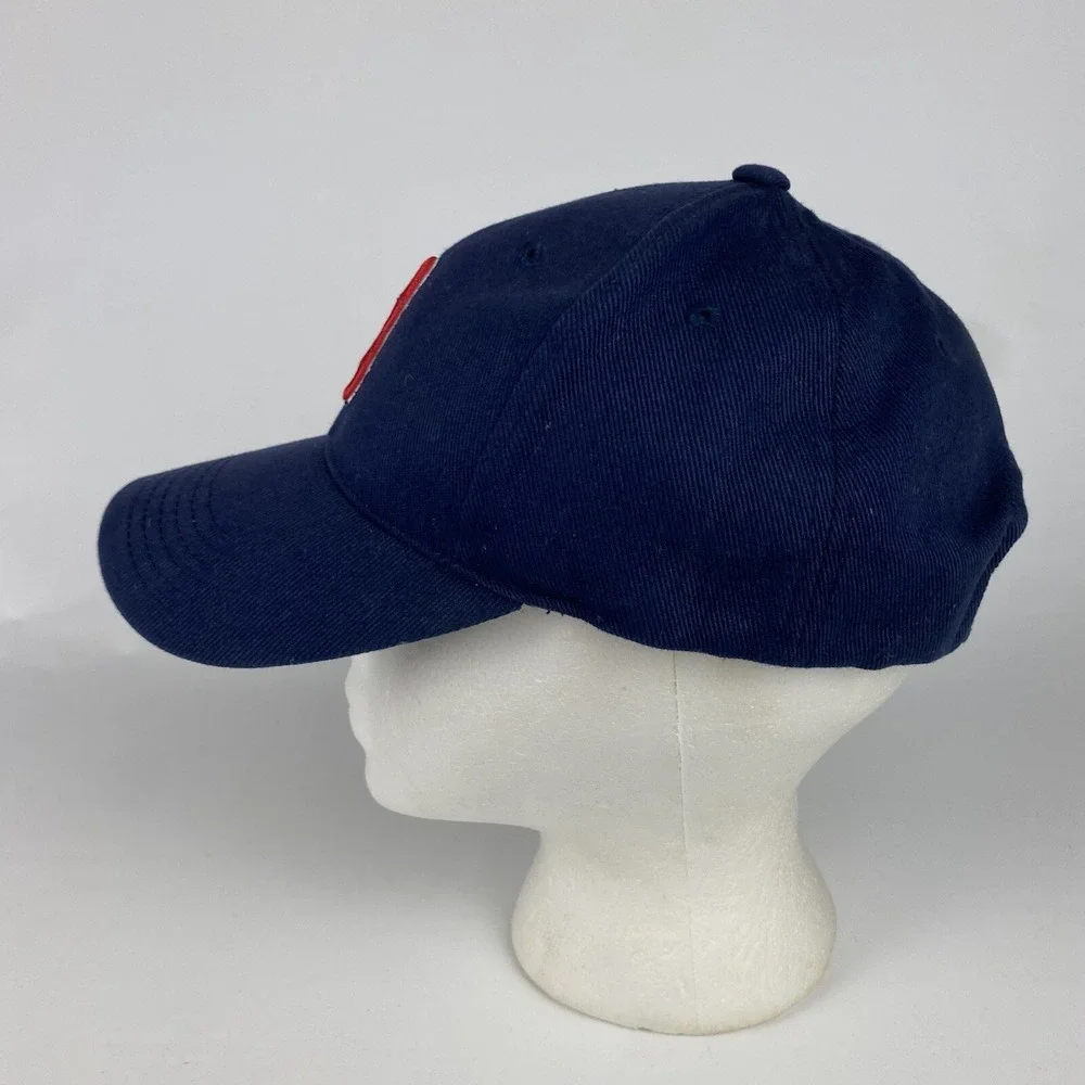 VTG Boston Red Sox Hat Navy Blue Baseball Strapback‎ MLB Genuine Merchandise